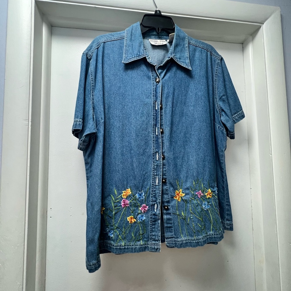 Cute Jean short sleeve jackets
